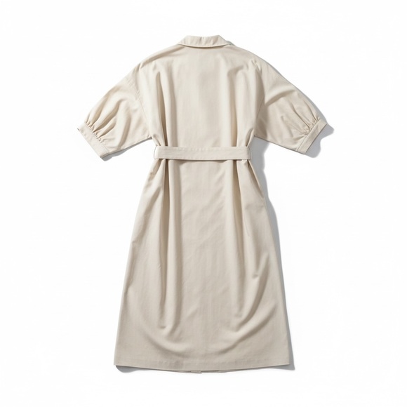 Weekend Max Mara 100% Cotton Catone Dress in Ivory - Picture 4 of 13